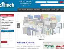 Tablet Screenshot of filtechinc.com